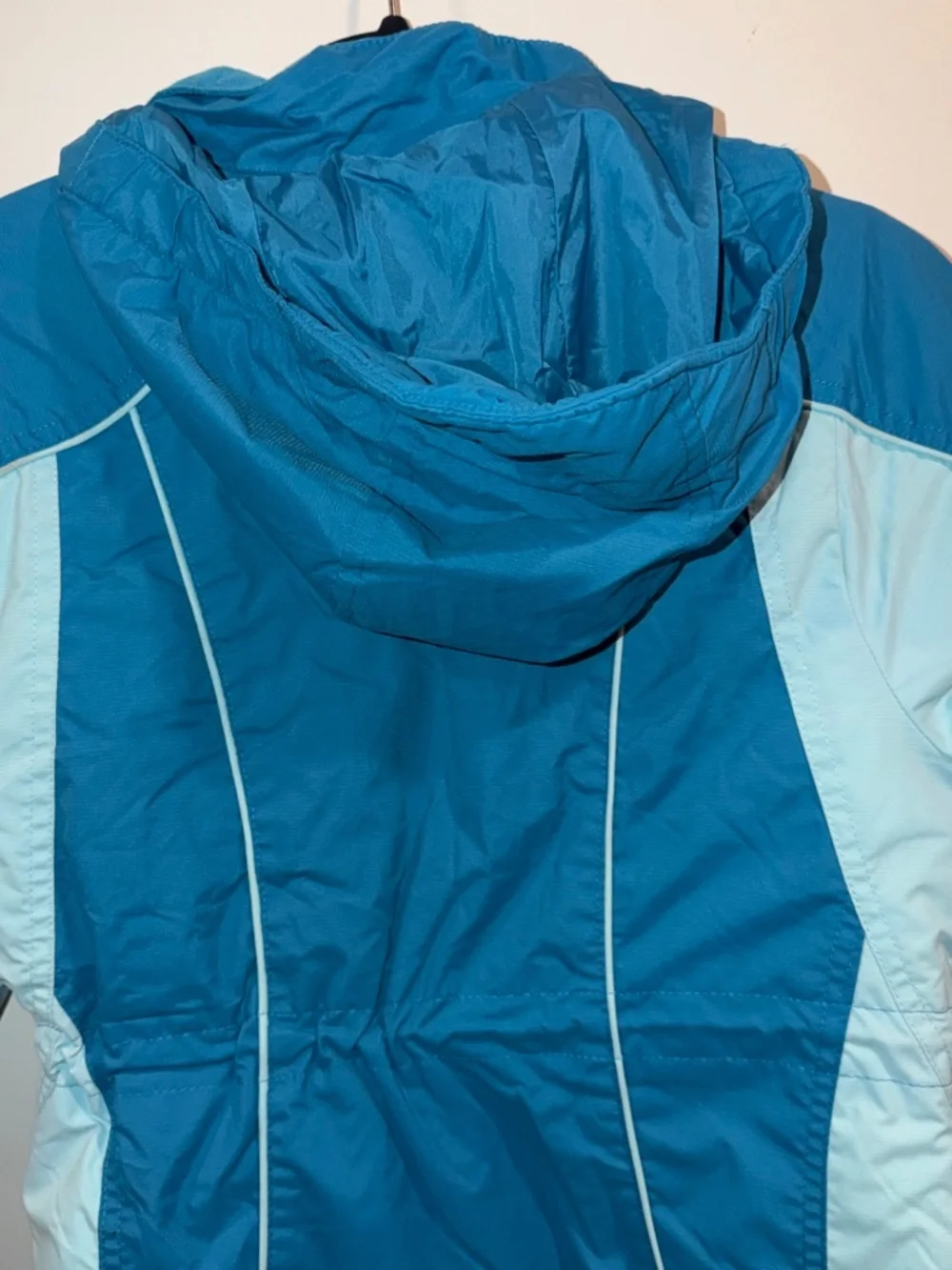 L.L. Bean Girls Small Sz 8 Teal Winter Jacket Nylon Waterproof Hood Thinsulate